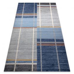 Alfombra SOFT 6141 T73 85 gris claro / azul oscuro