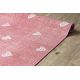Podna obloga od tepiha za djecu HEARTS Traperice, istrošene srca, dječji - ružičasta
