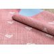 Montert teppe for barn HJERTES Jeans, årgang barnas - rosa