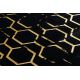 Modern GLOSS szőnyeg 407C 86 elegáns, glamour, art deco fekete / arany