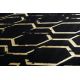 Kilimas GLOSS Šiuolaikinis 407C 86 stilingas, glamour, art deco juoda / auksas