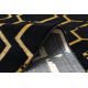 Modern GLOSS Carpet 407C 86 stylish, glamour, art deco black / gold