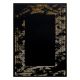 Modern GLOSS Carpet 408C 86 Frame stylish, glamour, art deco black / gold