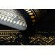 Kilimas GLOSS Šiuolaikinis 408C 86 Rėmelis stilingas, glamour, art deco juoda / auksas