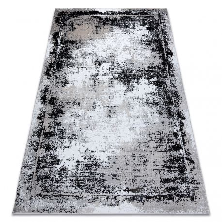 Modern GLOSS Carpet 8493 78 vintage, stylish, frame grey / black