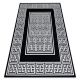Modern GLOSS Carpet 6776 85 stylish, frame, greek black / ivory
