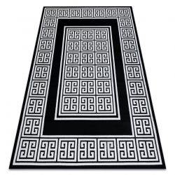 Kilimas GLOSS Šiuolaikinis 6776 85 stilingas, rėmas, Graikų kalba raktas juoda / dramblio kaulo