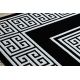 Moderne GLOSS Teppe 6776 85 stilig, ramme, gresk svart / elfenben