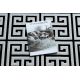 Moderne GLOSS Teppe 6776 85 stilig, ramme, gresk svart / elfenben