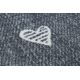 Килим для дітей HEARTS коло джинси, vintage серця - сірий