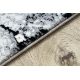 модерен GLOSS килим 528A 58 мрамор, камък, стилен, glamour слонова кост / черно