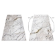 Moderne GLOSS Teppe 529A 53 Marmor, stein, stilig, glamour elfenben / beige