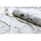 Modern GLOSS Teppich 529A 53 Marmor, Stein stilvoll, glamour elfenbein / beige