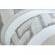 Tappeto GLOSS moderno 2813 57 elegante, telaio, greco avorio / grigio