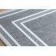 Modern GLOSS Teppich 2813 27 stilvoll, Rahmen, griechisch grau