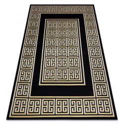 Modern GLOSS Teppich 6776 86 stilvoll, Rahmen, griechisch schwarz / gold