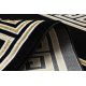 Moderne GLOSS Teppe 6776 86 stilig, ramme, gresk svart / gull