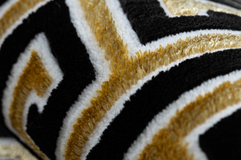 JISMUCI Alfombra de área larga diseño barroco dorado blanco y negro  antideslizante alfombra para pasillo entrada de puerta decoración del hogar  lavable corredor dormitorio cocina alfombras Colombia – Yaxa Store