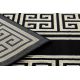 Tepih GLOSS moderna 6776 86 stilski, okvir, grčki ključ crno / zlatna