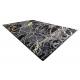 Modern GLOSS Carpet 529A 82 Marble, stone, stylish, glamour black / grey