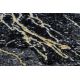 Moderne GLOSS Teppe 529A 82 Marmor, stein, stilig, glamour svart / grå