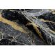 Σύγχρονο GLOSS Χαλί 529A 82 Μάρμαρο, πέτρα, κομψό, αίγλη μαύρο / γκρι
