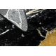 Σύγχρονο GLOSS Χαλί 529A 82 Μάρμαρο, πέτρα, κομψό, αίγλη μαύρο / γκρι