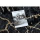 Modern GLOSS Teppich 529A 82 Marmor, Stein stilvoll, glamour schwarz / grau