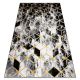 Modern GLOSS 3D szőnyeg 409A 82 Kocka elegáns, glamour, art deco fekete / arany / szürke