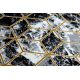 модерен килим 3D GLOSS 409A 82 Кубче стилен, glamour, art deco черно / злато / сив