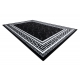 Modern GLOSS Teppich 2813 87 stilvoll, Rahmen, griechisch schwarz / grau