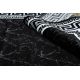 Modern GLOSS Carpet 2813 87 stylish, frame, greek black / grey