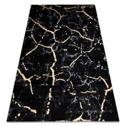 Modern GLOSS szőnyeg 410A 86 Márvány , kő, elegáns, glamour fekete / arany