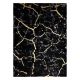 Modern GLOSS Teppich 410A 86 Marmor, Stein stilvoll, glamour schwarz / gold