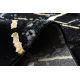 Tappeto GLOSS moderno 410A 86 Marmo, calcolo elegante, glamour nero / oro