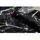 модерен GLOSS килим 410A 86 мрамор, камък, стилен, glamour черно / злато