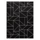 Килим SIZAL FLOORLUX 20605 черно / сребро триъгълници, геометричен