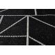 CARPET SIZAL FLOORLUX 20605 black / silver TRIANGLES, GEOMETRIC