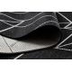 Fonott sizal floorlux szőnyeg 20605 fekete / ezüst HÁROMSZÖGEK, GEOMETRIAI 