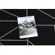 Sisaltæppe SISAL FLOORLUX 20605 sort / sølv TRIANGLER, GEOMETRISK