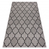 DYWAN FLOORLUX 20607 SZNURKOWY SIZAL, koniczyna marokańska, trellis srebrny / czarny