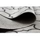 Kilimas sizalio virvelės FLOORLUX 20607 , Maroko dobilai, trellis sidabras / juoda