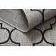 Sisal tapijt SISAL FLOORLUX 20607 , klaver Marokkaanse , trellis zilver / zwart