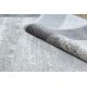 Modern NOBLE carpet 1512 64 Frame, Greek vintage - structural two levels of fleece cream / grey