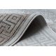 Moderní koberec NOBLE 1512 67 vzor rámu, řecký vintage - Strukturální, dvě úrovně rouna, krémovo béžový
