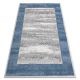 Tapete NOBLE moderno 1512 68 Quadro, grego vintage - Structural dois níveis de lã cinza creme / azul