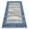 Modern Teppich NOBLE 1512 68 Rahmen, griechisch vintage - Structural zwei Ebenen aus Vlies creme / blau