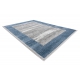 Modern NOBLE Teppich 1512 68 Rahmen, griechisch vintage - Strukturell zwei Ebenen aus Vlies creme / blau