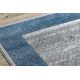 модерен NOBLE килим 1512 68 кадър, Гръцки vintage - structural две нива на руно сметана / син