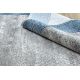 Moderný koberec NOBLE 1512 68 vzor rámu, Grécky vintage - Štrukturálny, dve vrstvy rúna, krémová modrá
